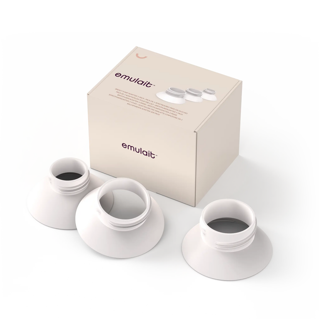Emulait 3 Pack Breast Pump Adapter Package